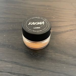 Lush solid perfume in scent Karma 0.2 oz used once